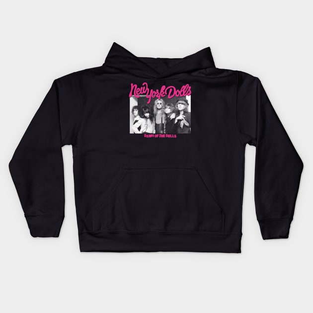 90s New York Dolls Kids Hoodie by Popstars